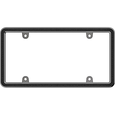 Bevel Dark Smoke License Plate Frame