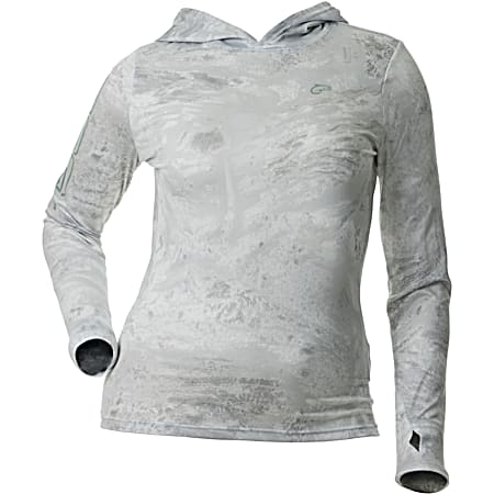Women's Juniper Realtree Aspect/White Out Hooded Long Sleeve Pullover