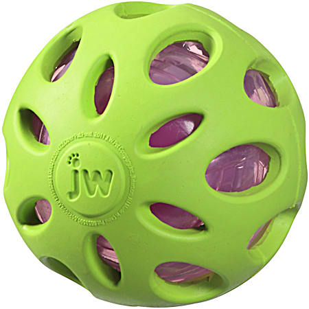 Medium Crackle Heads Crackle Ball Dog Toy - Assorted