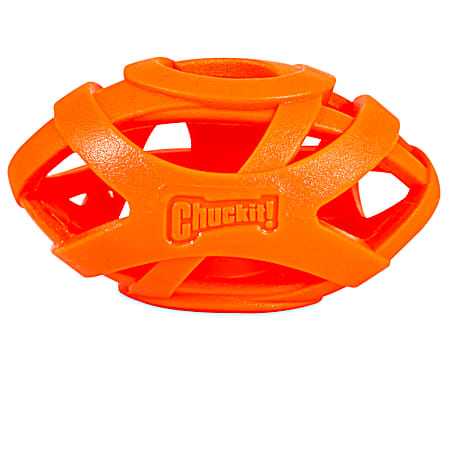Orange Air Fetch Football Dog Toy