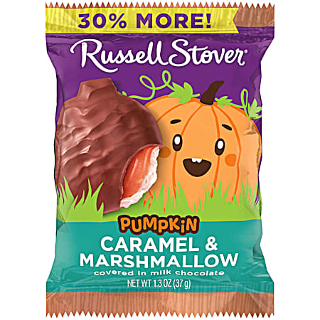 1.3 oz Milk Chocolate Caramel & Marshmallow Pumpkin