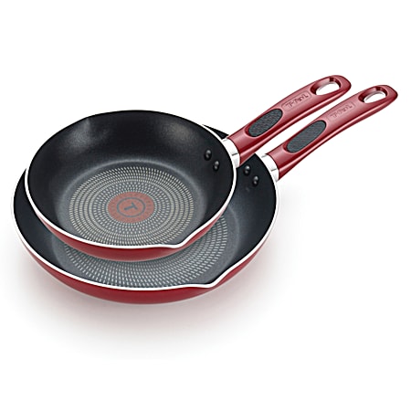 Excite Red 8 in & 10.5 in 2 Pc. Frypan Set