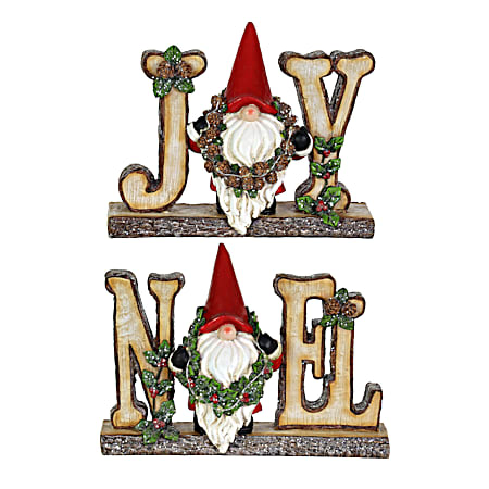 Gnome Joy-Noel Tabletop Sign - Assorted
