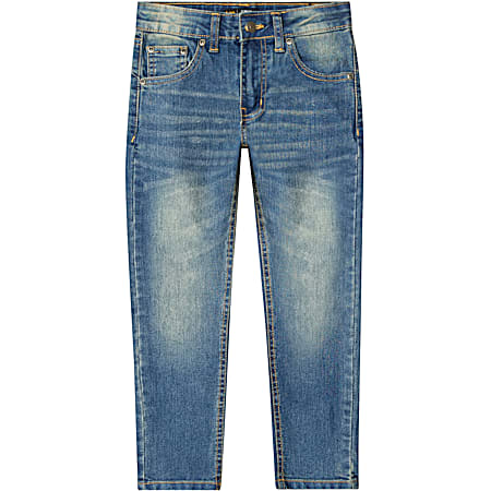 Lee Little Boys' Waterfall Blue Slim Fit Stretch Denim Jeans