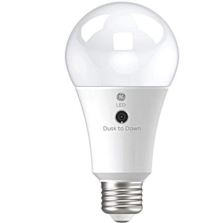 13W LED+ A21 Dusk To Dawn Soft White Outdoor Light Bulb - 1 Pk