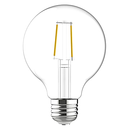 4.5W LED G25 Refresh HD Daylight Clear Globe Light Bulbs - 2 Pk