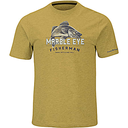 Fleet Farm Men's Heather Mellow Yellow Hooked Up Graphic Crew Neck Short Sleeve T-Shirt