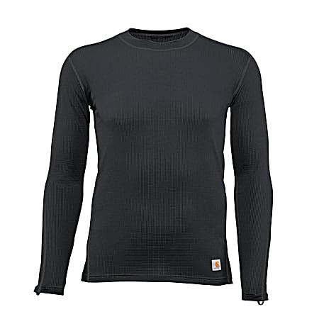 Men's Force Lightweight Stretch Grid Base Layer Crew Neck Long Sleeve Top