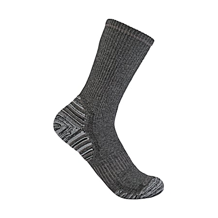 Men's Force Midweight Synthetic-Wool Blend Crew Socks - 2 Pk
