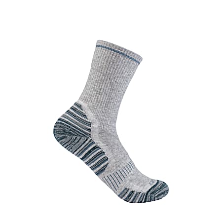 Ladies' Force Midweight Synthetic-Wool Blend Crew Socks - 2 Pk