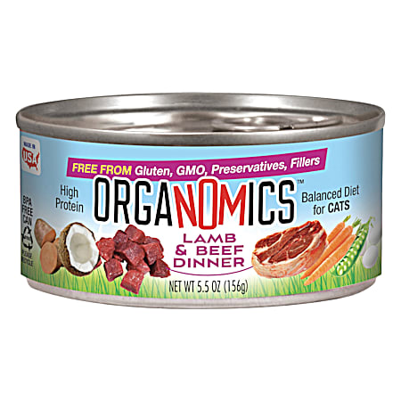 OrgaNOMics 5.5 oz Lamb & Beef Dinner for Cats