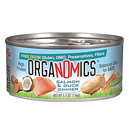 OrgaNOMics 5.5 oz Salmon & Duck Dinner for Cats