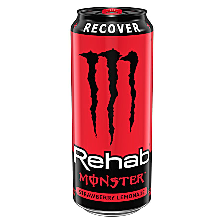 Monster Energy Monster Rehab 16 oz Strawberry Lemonade Energy Drink