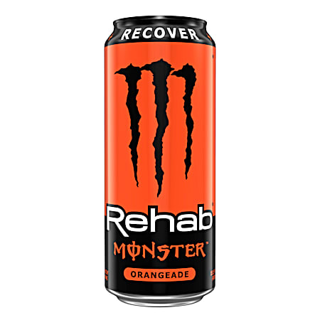 Monster Energy Monster Rehab 15.5 oz Tea & Orangeade Non-Carbonated Energy Iced Tea