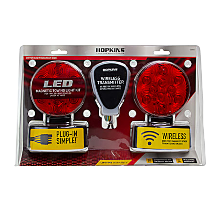 Red LED Wireless Tow Light Kit