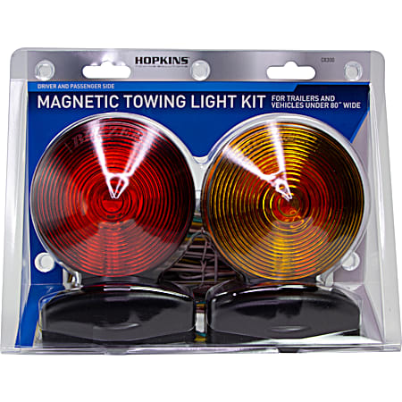 Amber/Red 2-Sided Magnetic Tow Light Kit