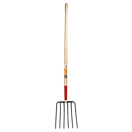 6-Tine Fork w/ Wood Handle