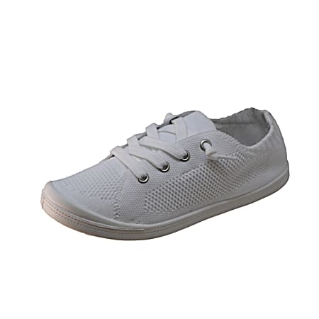 Women's White Canvas Slip-On Shoes by Shaboom at Fleet Farm
