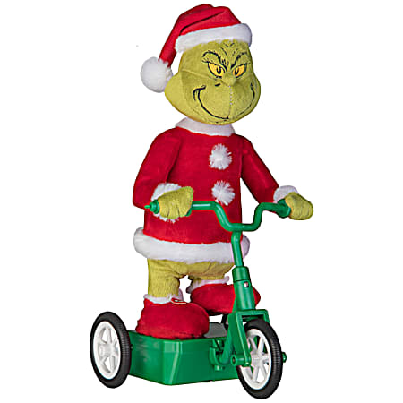 Battery-Operated Grinch on Scooter