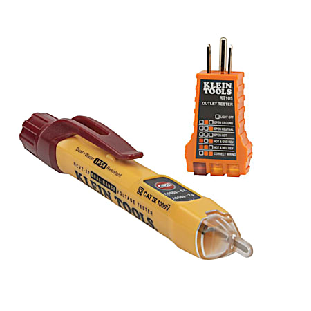 Klein Tools Dual Range NCVT w/ Receptacle Tester Electrical Test Kit