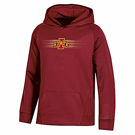  Youth Iowa State Cyclones Red Team Graphic Long Sleeve Hoodie