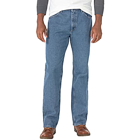 Men's Light Stone Relaxed Fit Performance Jeans