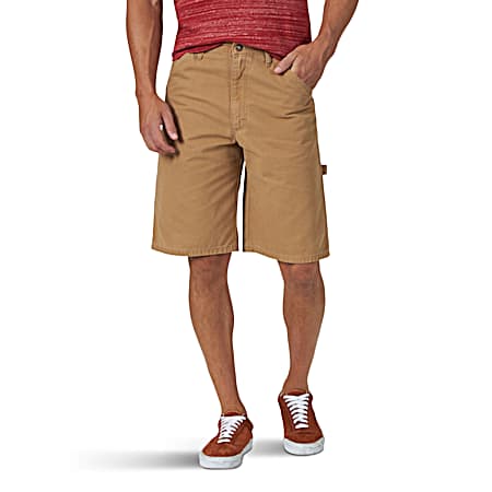 Men's Relaxed Fit Mid-Rise Canvas Carpenter Shorts