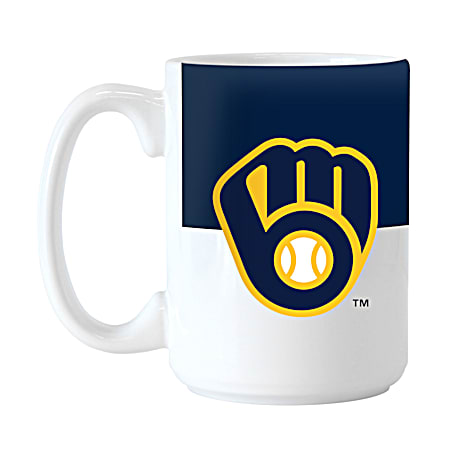 Milwaukee Brewers 15 oz Colorblock Mug