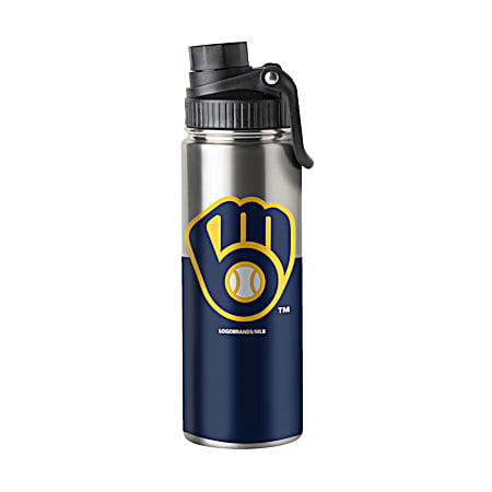 Milwaukee Brewers 21 oz Twist Top Stainless Bottle