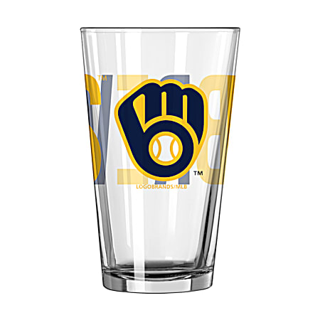 Milwaukee Brewers 16 oz Game Day Pint Glass
