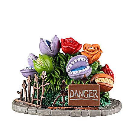 Spooky Town Fearsome Flowers Village Accessory