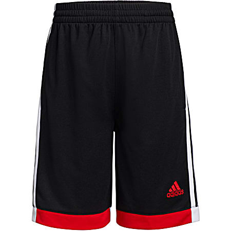 adidas Boys' Black Winner Pull-On Polyester Shorts