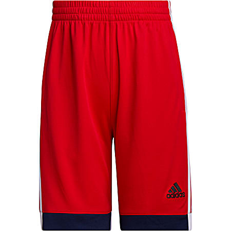 adidas Boys' Red Winner Pull-On Polyester Shorts