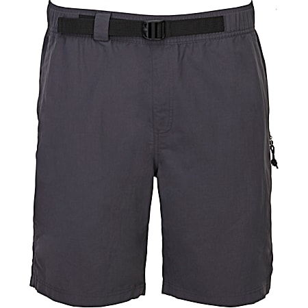 Pacific Trail Men's EveryDay Ebony Gray Belted Pull-On Shorts