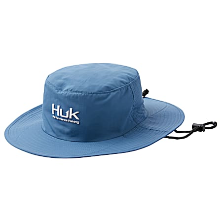 Huk Men's Solid Titanium Blue Boonie