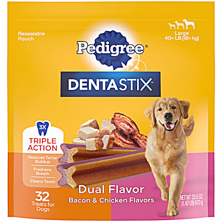 Dentastix Dual Flavor Large Dog Oral Care Treats
