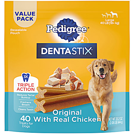 Dentastix Original w/ Chicken Large Oral Care Treats