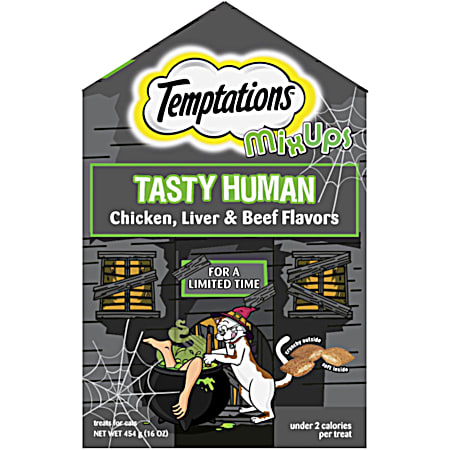Tasty Human Chicken, Liver & Beef Flavor Cat Treats
