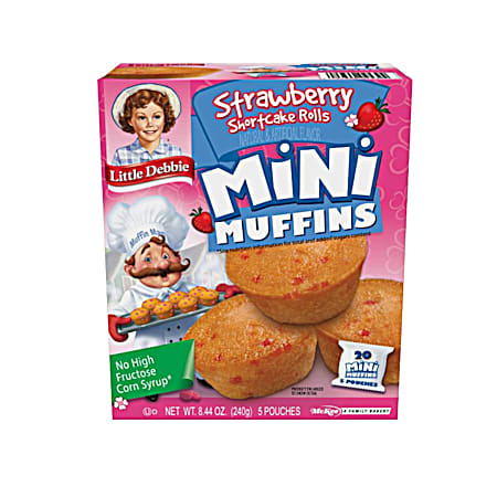 5 Pouch Mini Strawberry Shortcake Muffins