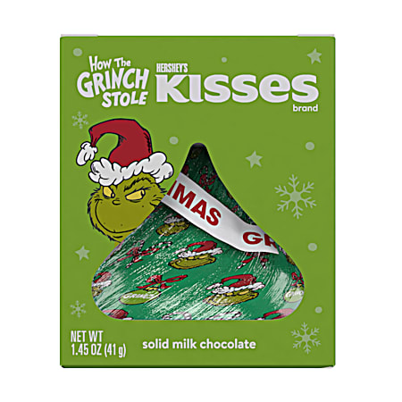 Kisses 1.45 oz Grinch Solid Milk Chocolate Candy