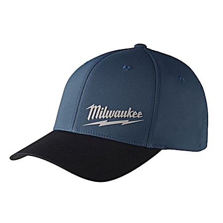 Adult Navy WORKSKIN Performance Fitted Cap