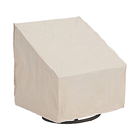 33 in Taupe Oversized Chair Cover