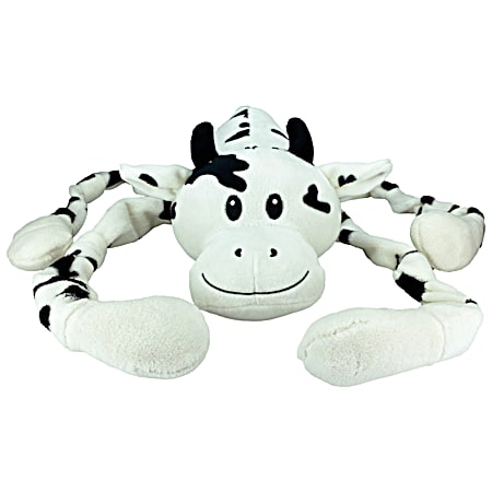 24 in Knot-So-Soft Cow Dog Toy