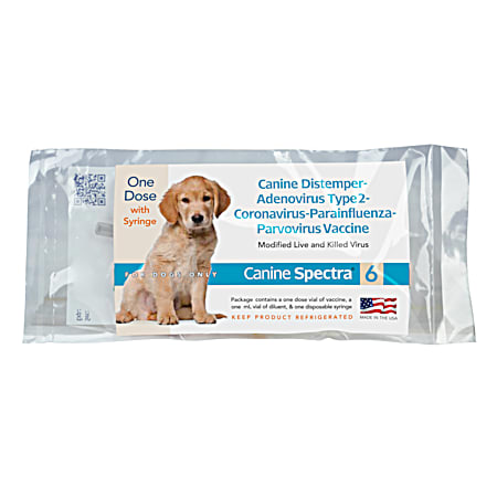 Canine Spectra 6 Vaccine for Puppies - 1 Dose