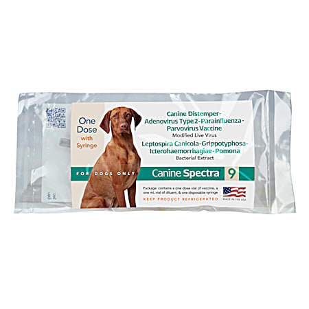 Canine Spectra 9 Vaccine for Dogs - 1 Dose