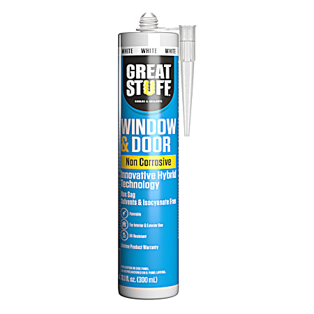 Great Stuff 10.1 fl oz White Window & Door Hybrid Polymer Caulk