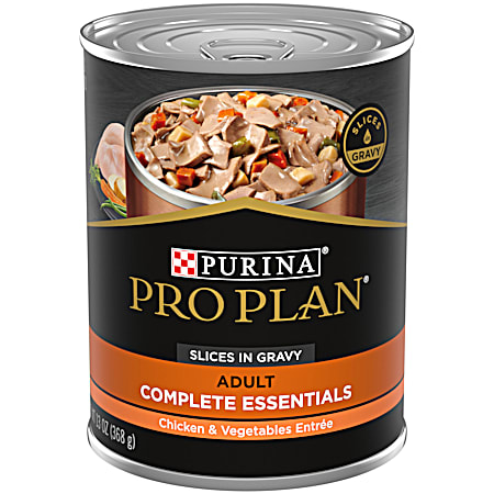 Purina Pro Plan Essentials Adult Chicken & Vegetable Entrée Wet Dog Food