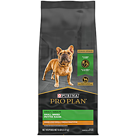 Purina Pro Plan Specialized Adult Small Breed Chicken & Rice Formula Dry Dog Food
