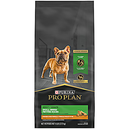 Purina Pro Plan Specialized Adult Small Breed Shredded Blend Chicken & Rice Formula Dog Food