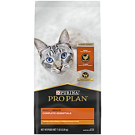 Purina Pro Plan Essentials Adult Chicken & Rice Dry Cat Food